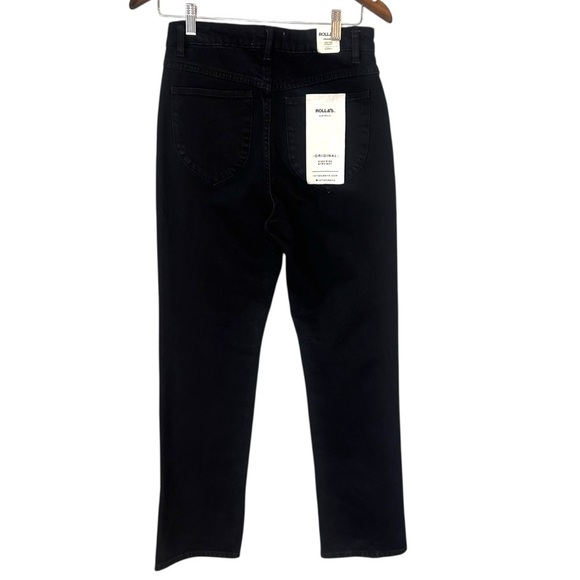 ROLLAS Original Straight Comfort Jet Black Jeans- Size 27 - Picture 5 of 11